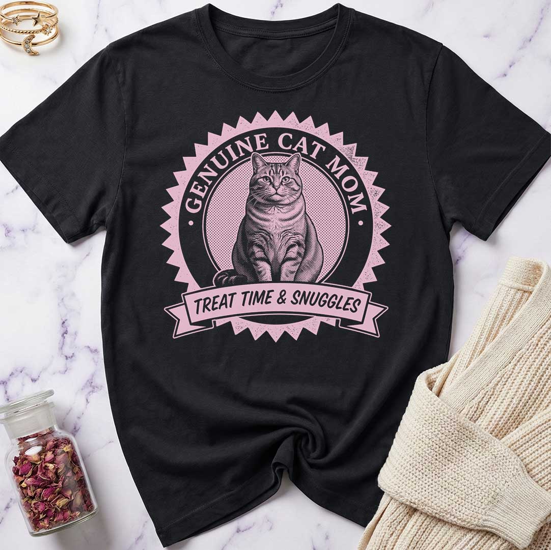 Genuine Cat Mom T-Shirt