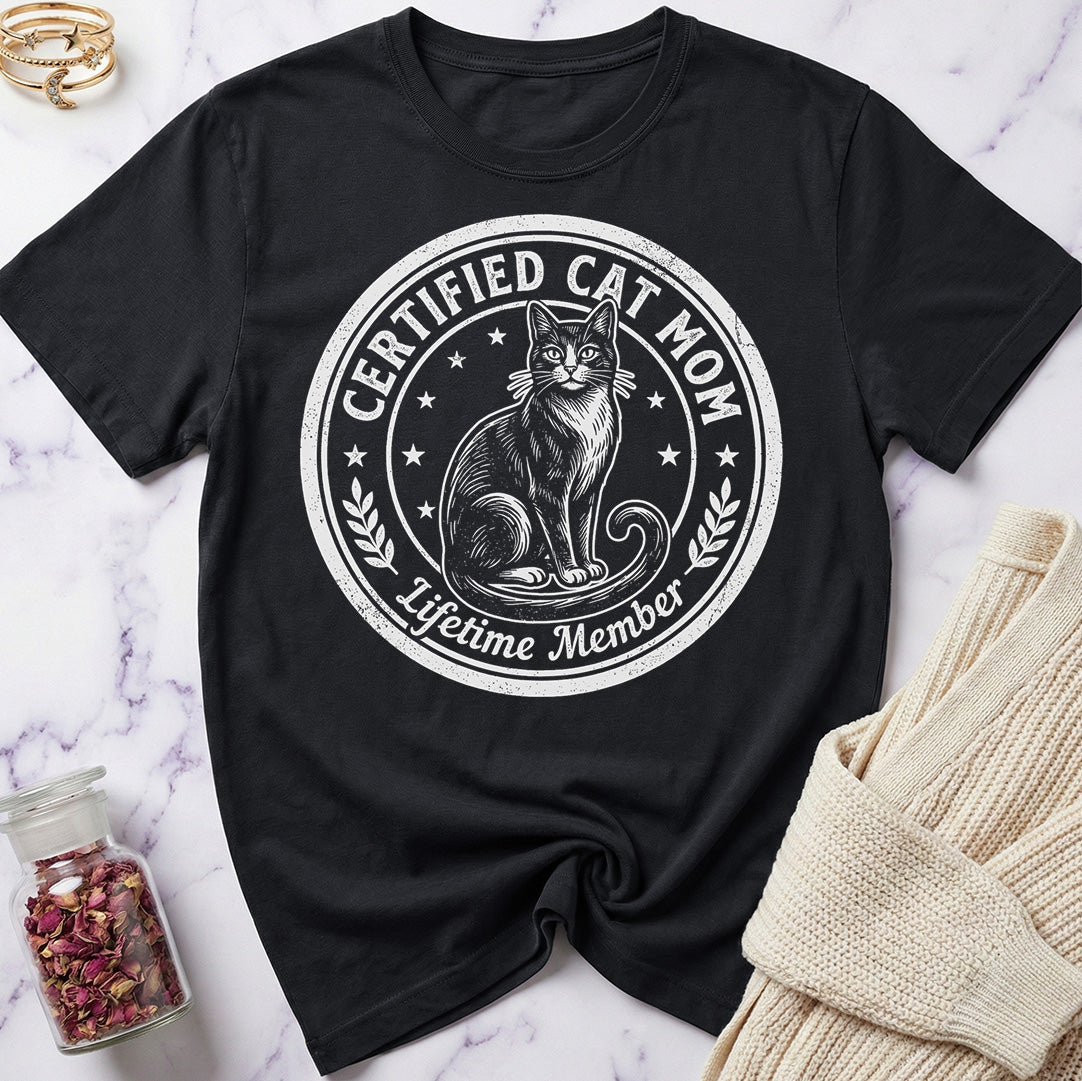 Certified Cat Mom T-Shirt