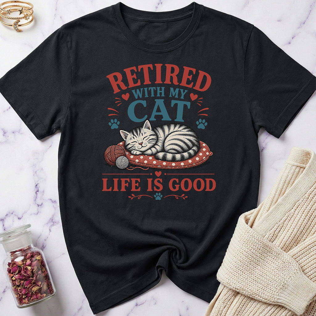 Retired with My Cat T-Shirt