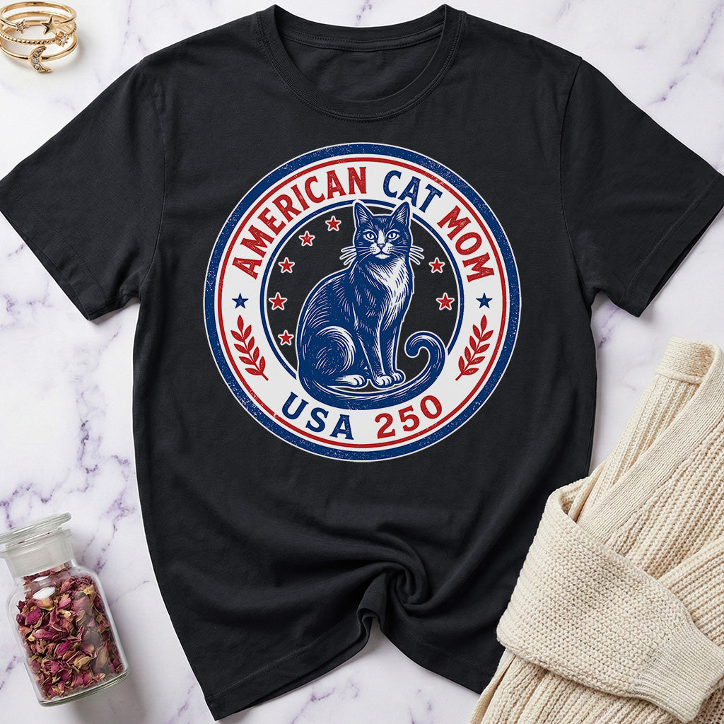 USA 250 American Cat Mom Special Edition T-Shirt