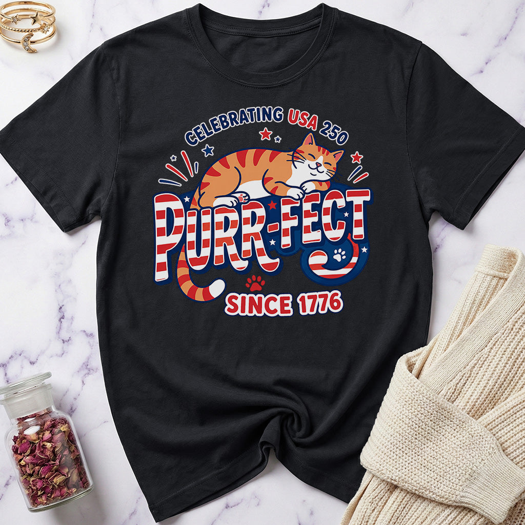 USA 250 Purr-Fect Since 1776 Special Edition T-Shirt