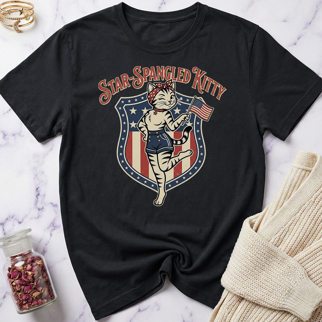 USA 250 Star Spangled Kitty T-Shirt