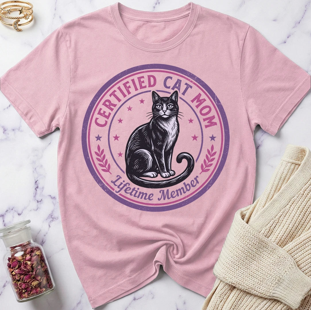 Certified Cat Mom T-Shirt