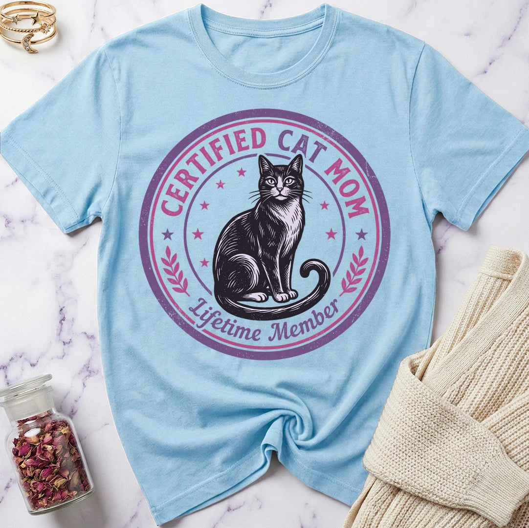 Certified Cat Mom T-Shirt
