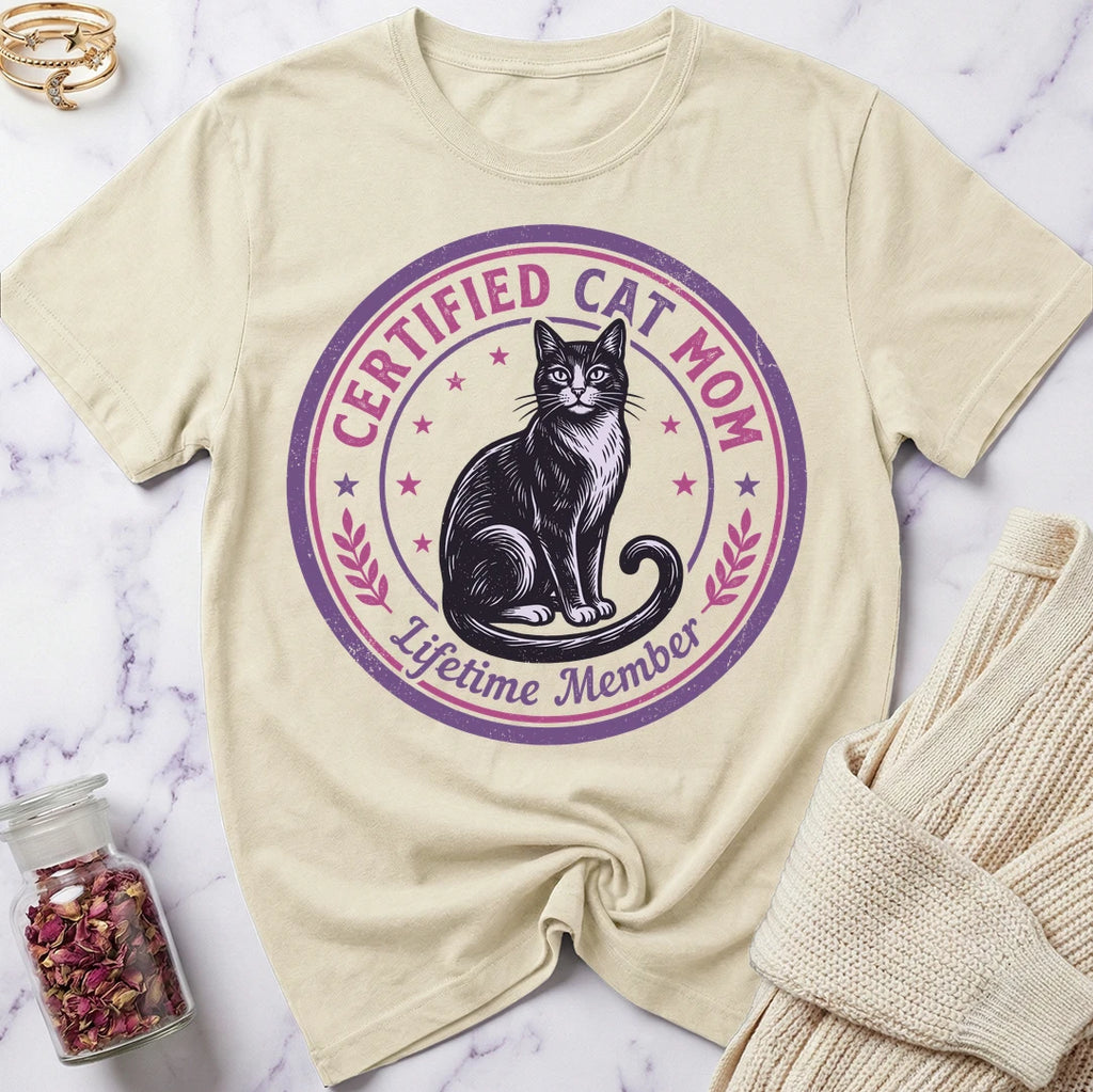 Certified Cat Mom T-Shirt