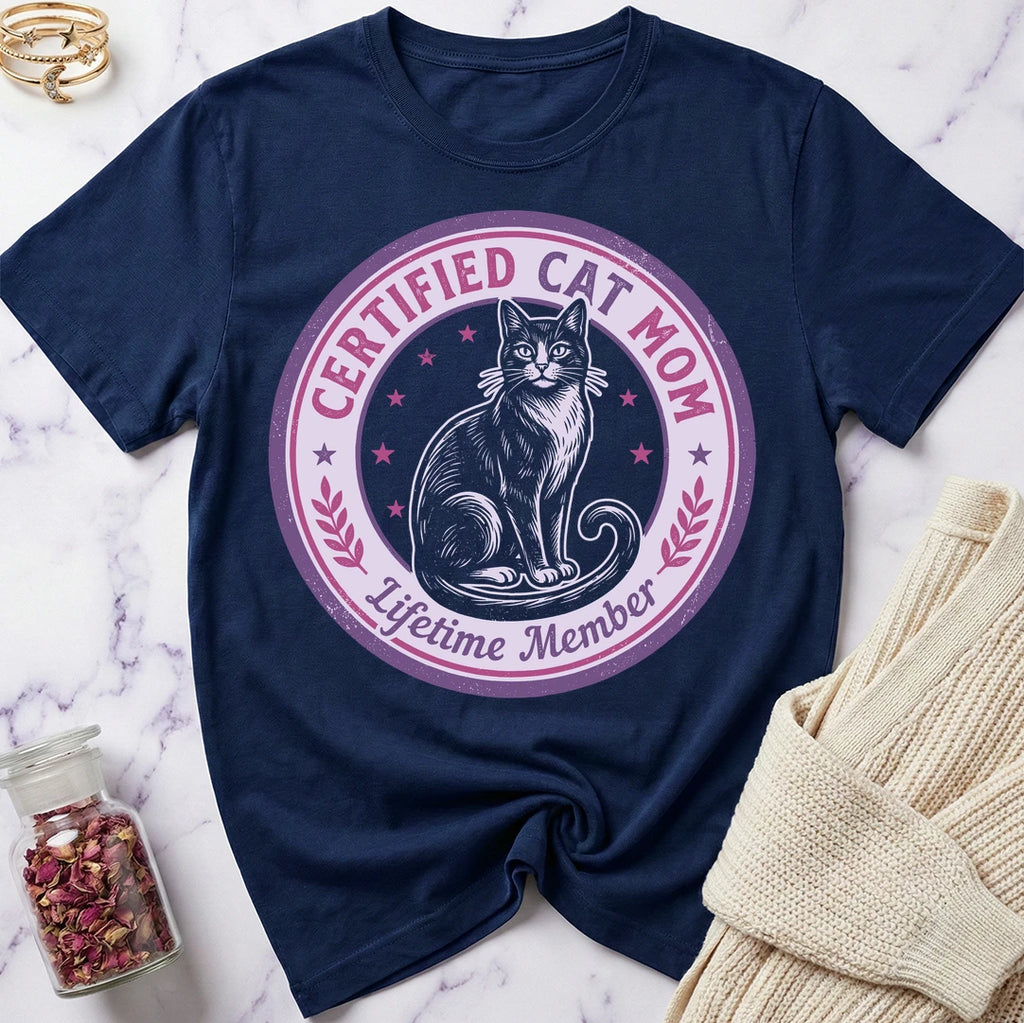 Certified Cat Mom T-Shirt