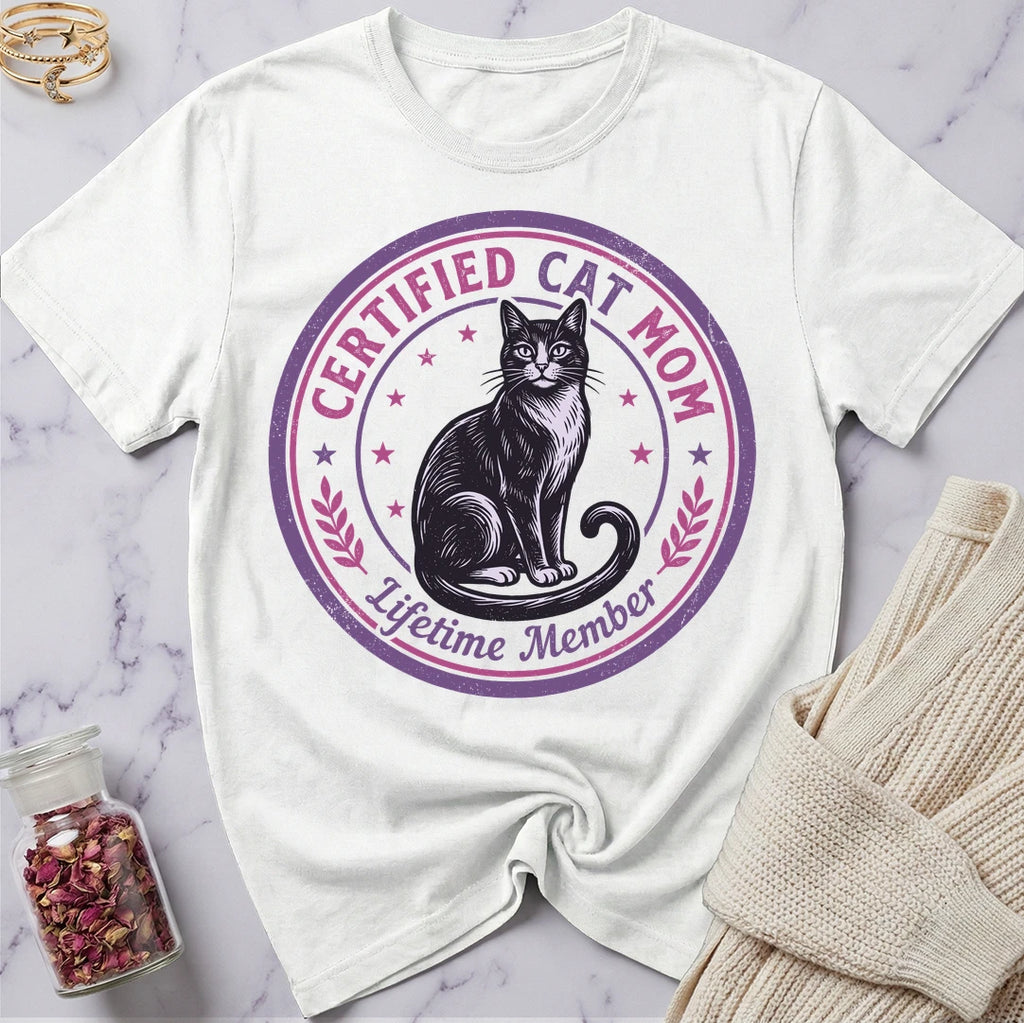 Certified Cat Mom T-Shirt