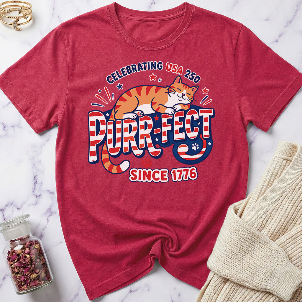 USA 250 Purr-Fect Since 1776 Special Edition T-Shirt