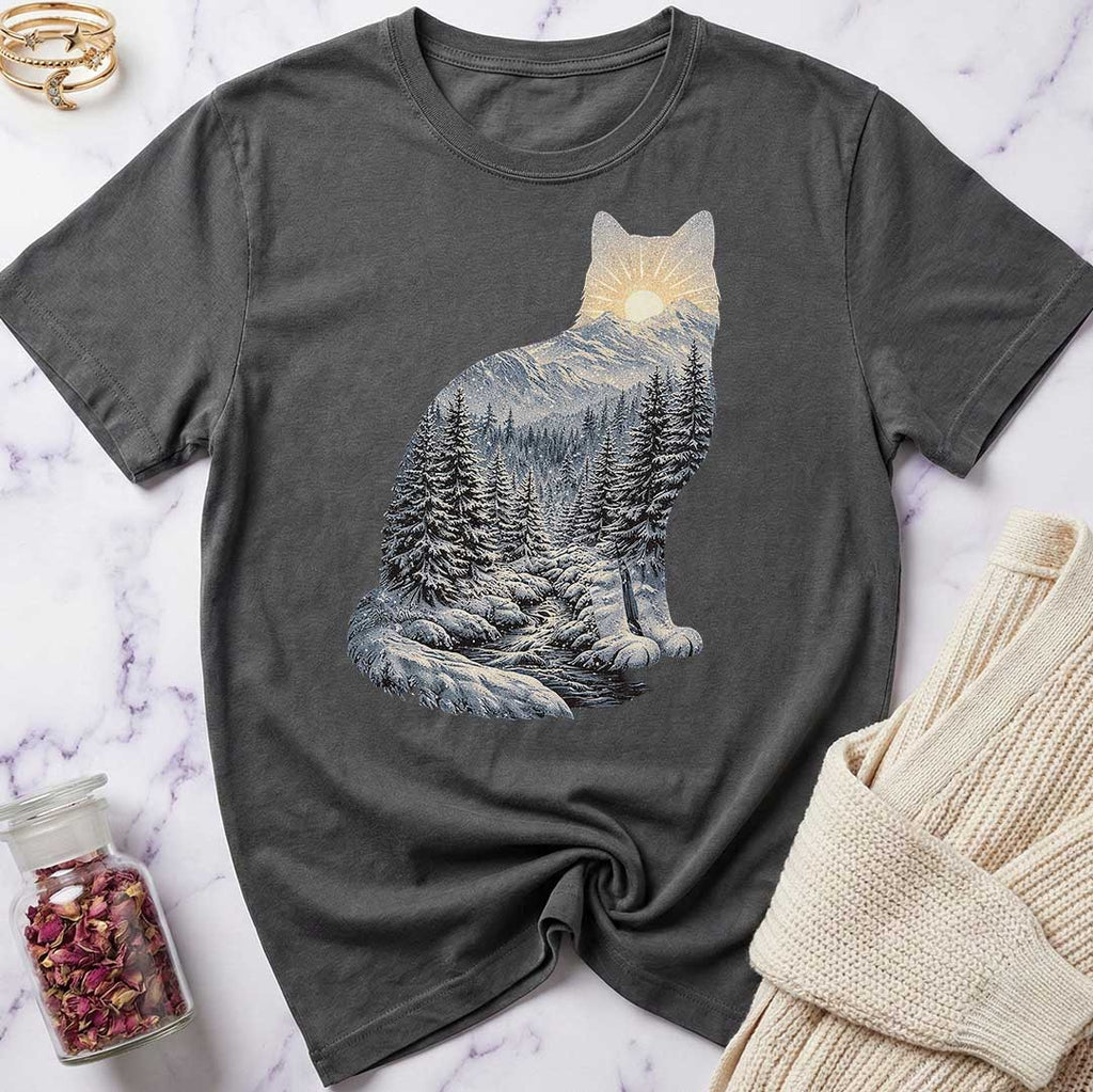 Winter Forest Cat T-Shirt