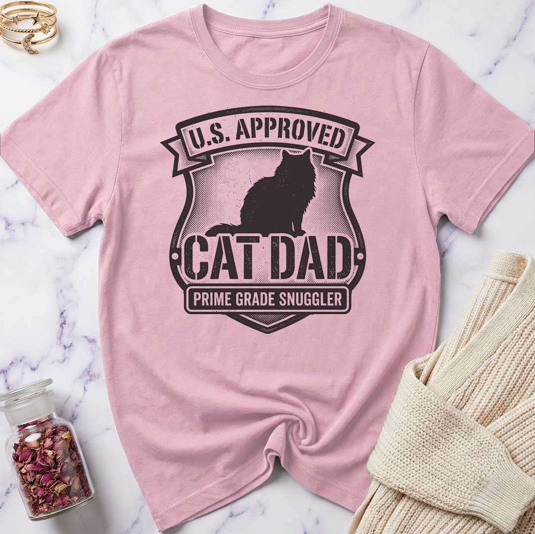 U.S. Approved Cat Dad T-Shirt