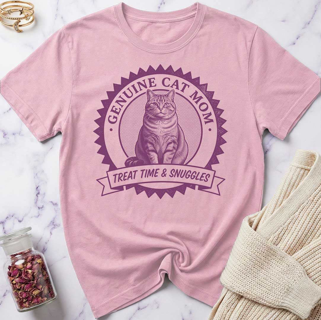 Genuine Cat Mom T-Shirt