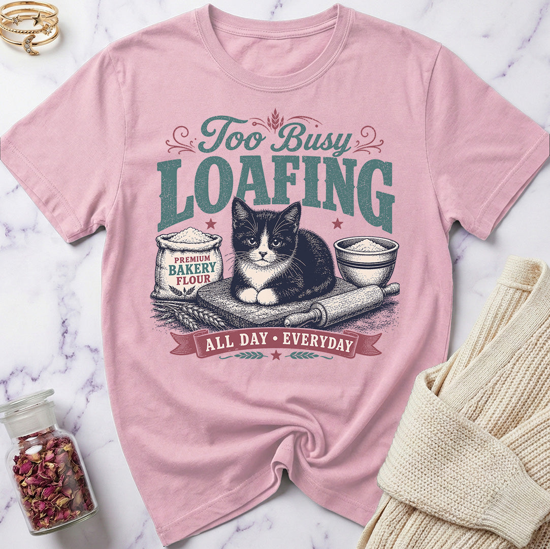 Tuxedo Cat - Too Busy Loafing T-Shirt