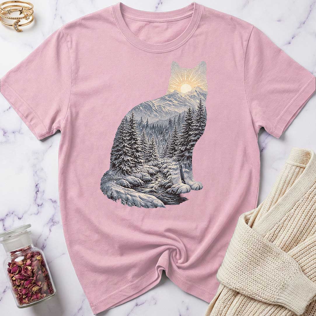 Winter Forest Cat T-Shirt