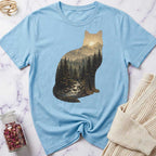 Forest Sunset Cat T-Shirt