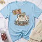 Hippie Peace Cat T-Shirt