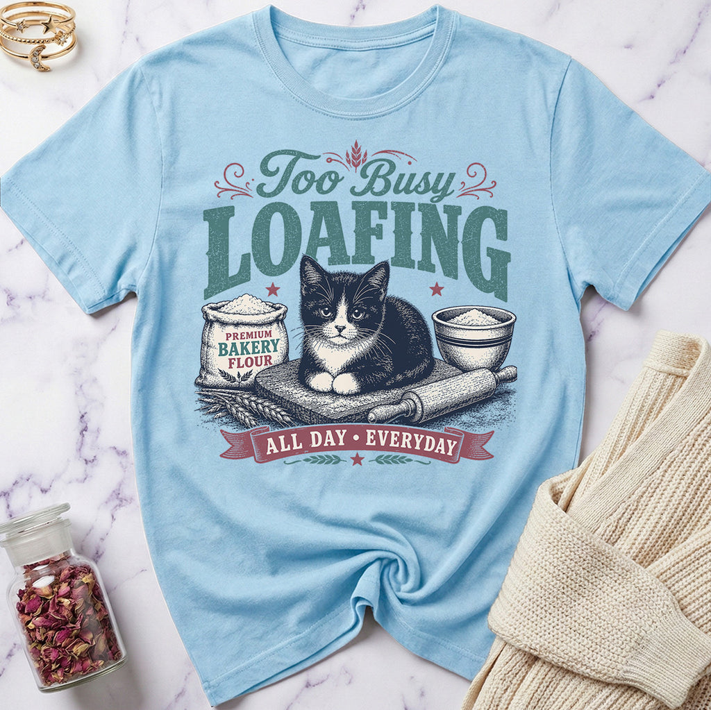 Tuxedo Cat - Too Busy Loafing T-Shirt