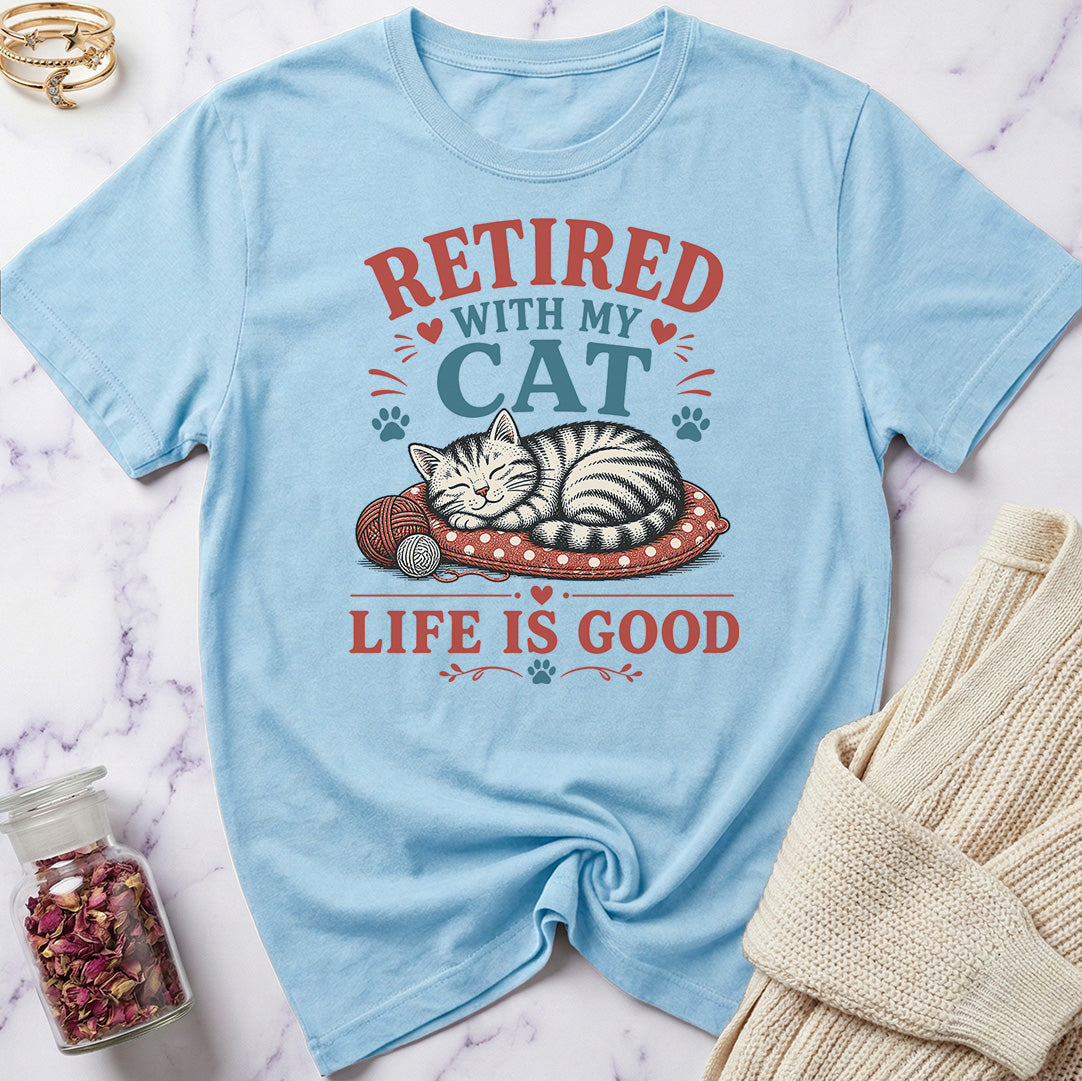 Retired with My Cat T-Shirt