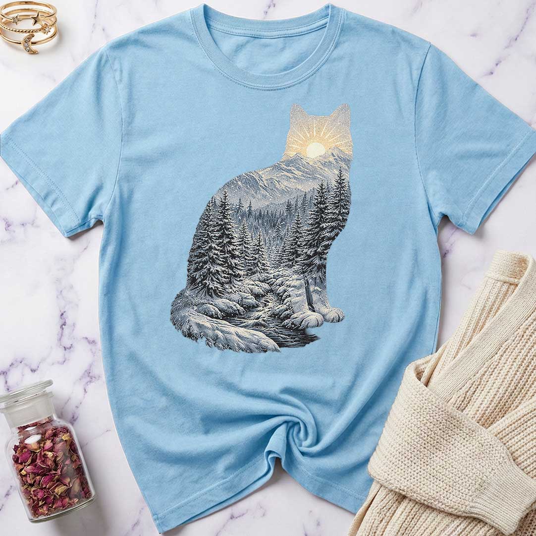 Winter Forest Cat T-Shirt