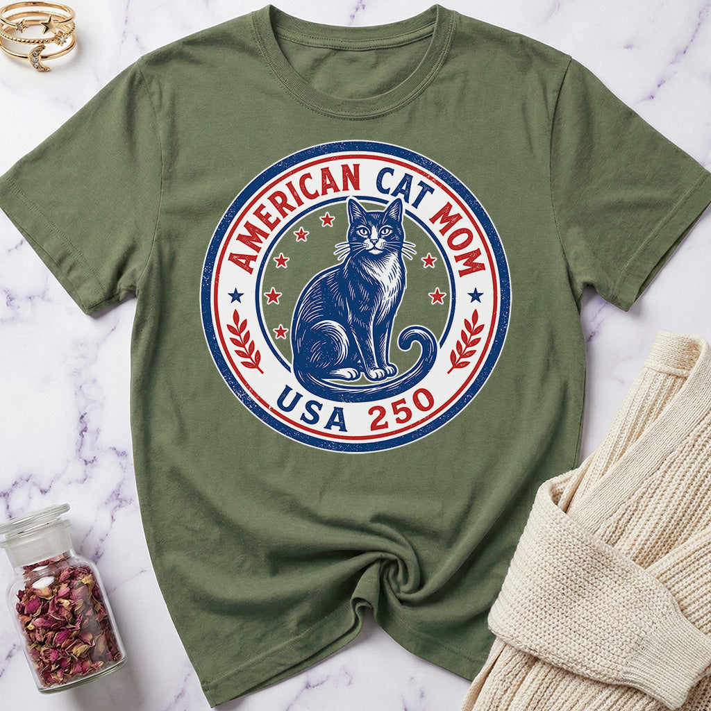 USA 250 American Cat Mom Special Edition T-Shirt