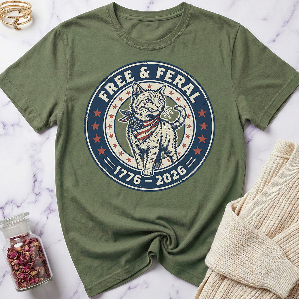 USA 250 Free & Feral T-Shirt
