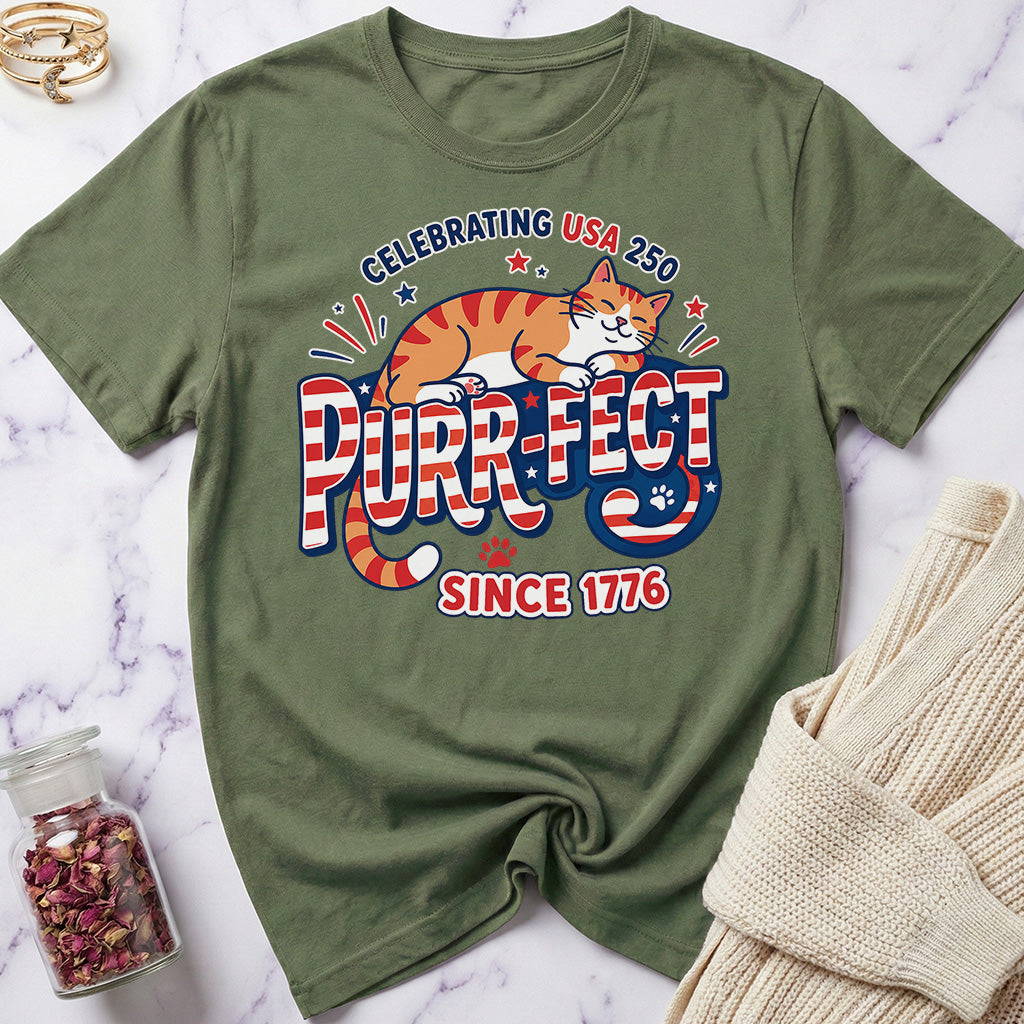 USA 250 Purr-Fect Since 1776 Special Edition T-Shirt