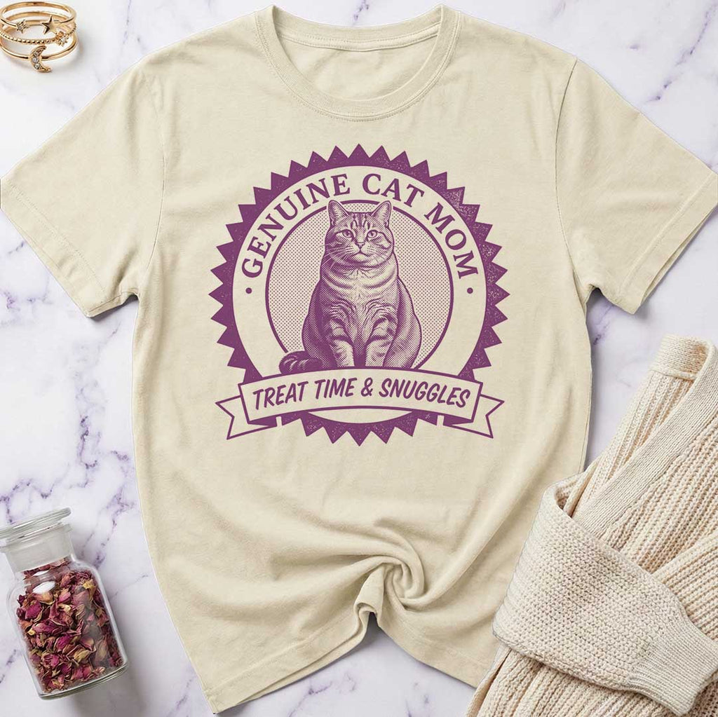 Genuine Cat Mom T-Shirt