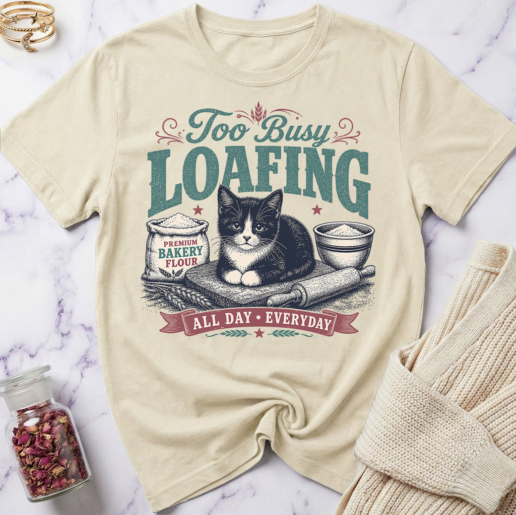Tuxedo Cat - Too Busy Loafing T-Shirt