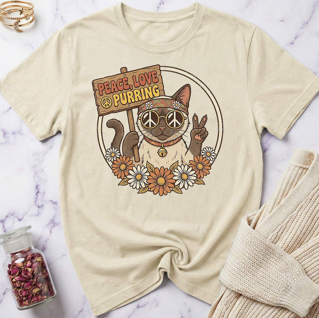 Peace Love & Purring T-Shirt
