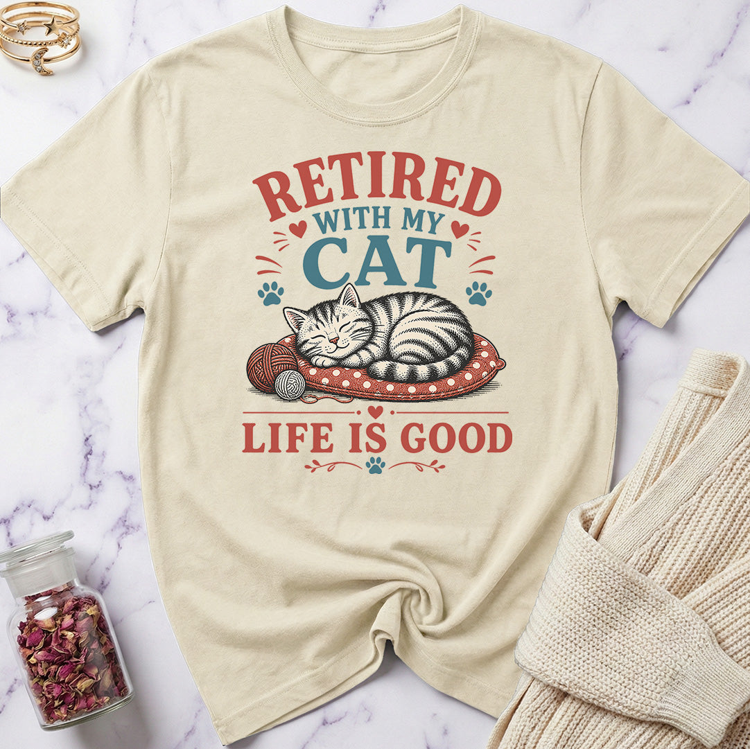 Retired with My Cat T-Shirt