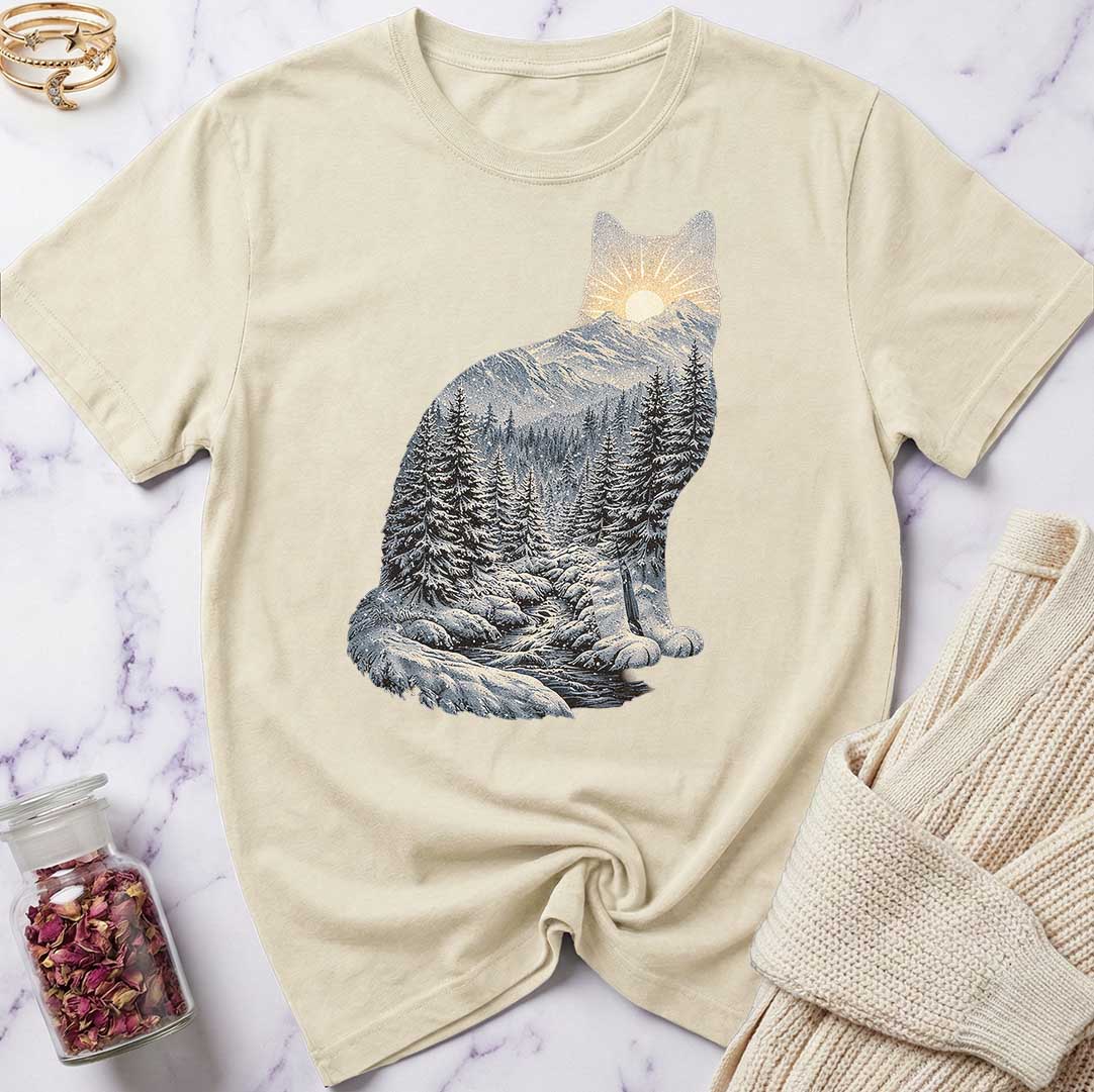 Winter Forest Cat T-Shirt