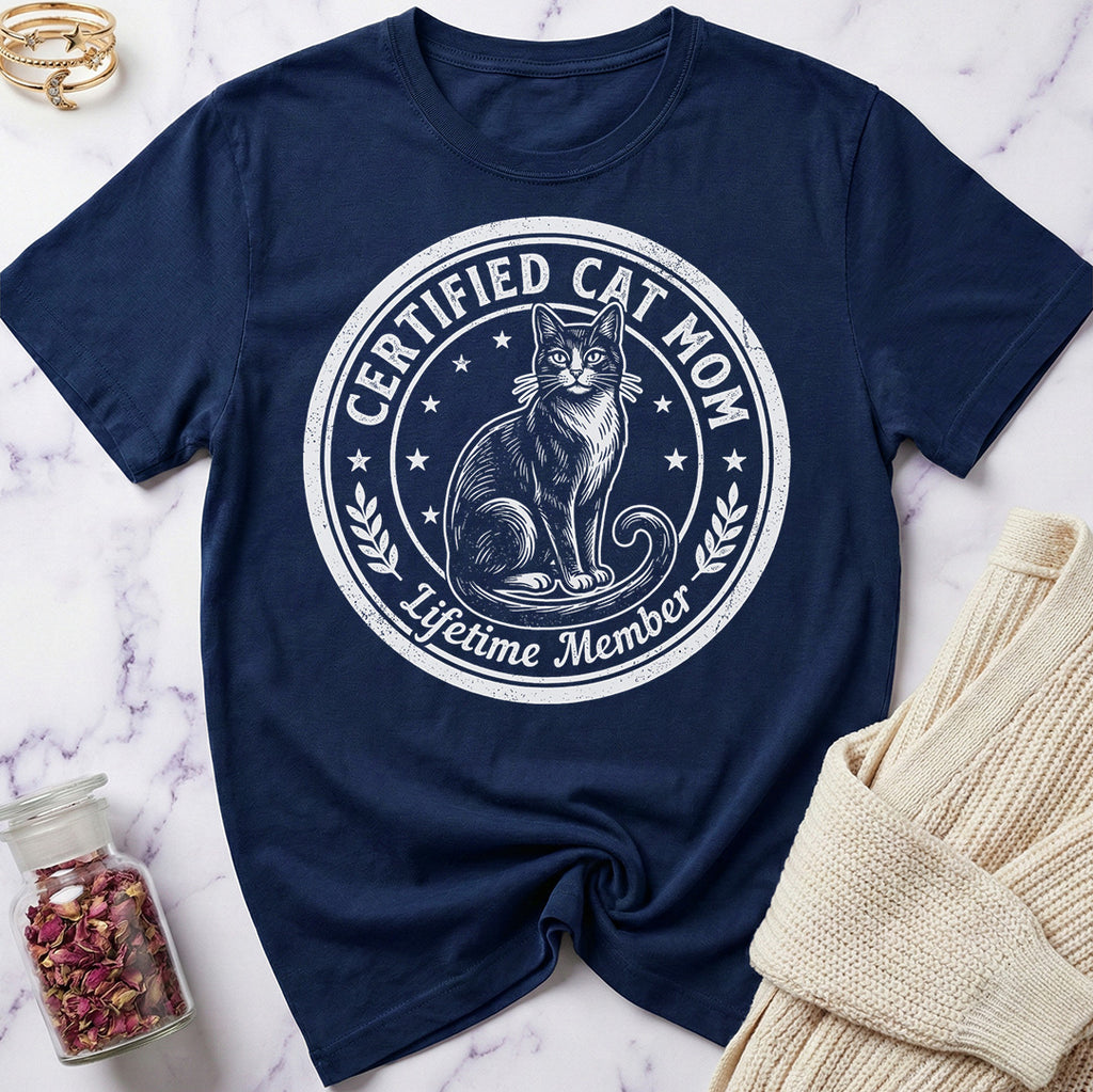 Certified Cat Mom T-Shirt