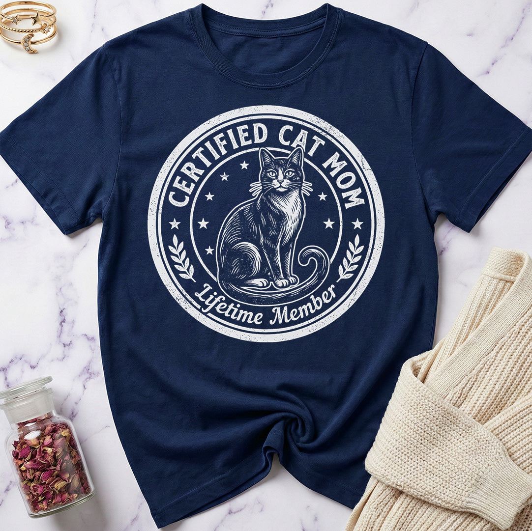 Certified Cat Mom T-Shirt