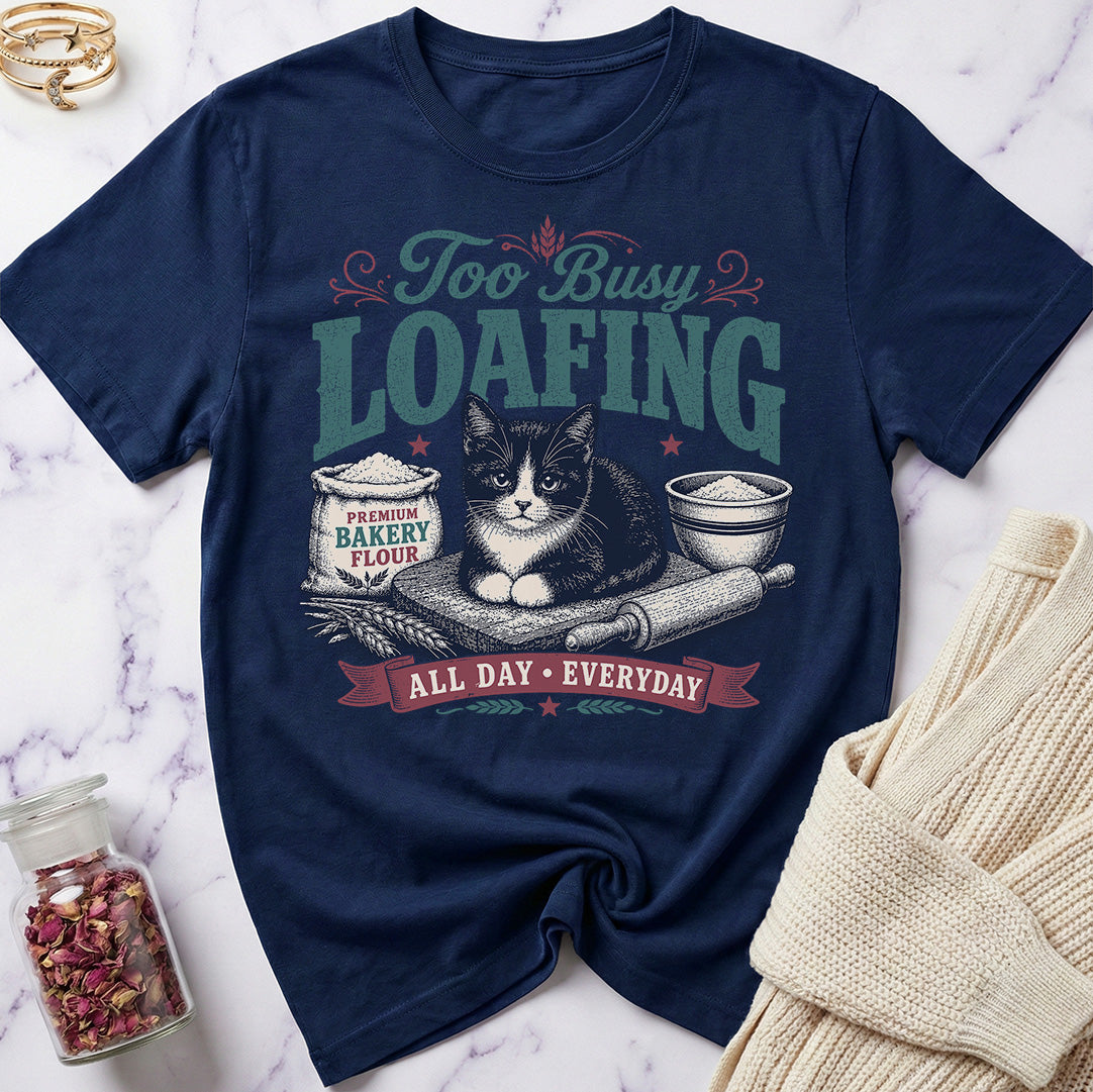 Tuxedo Cat - Too Busy Loafing T-Shirt