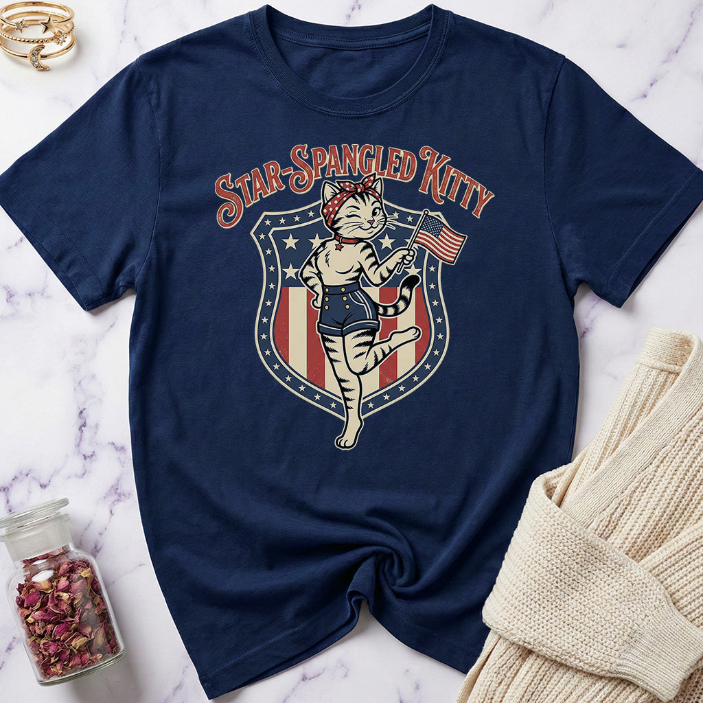 USA 250 Star Spangled Kitty T-Shirt