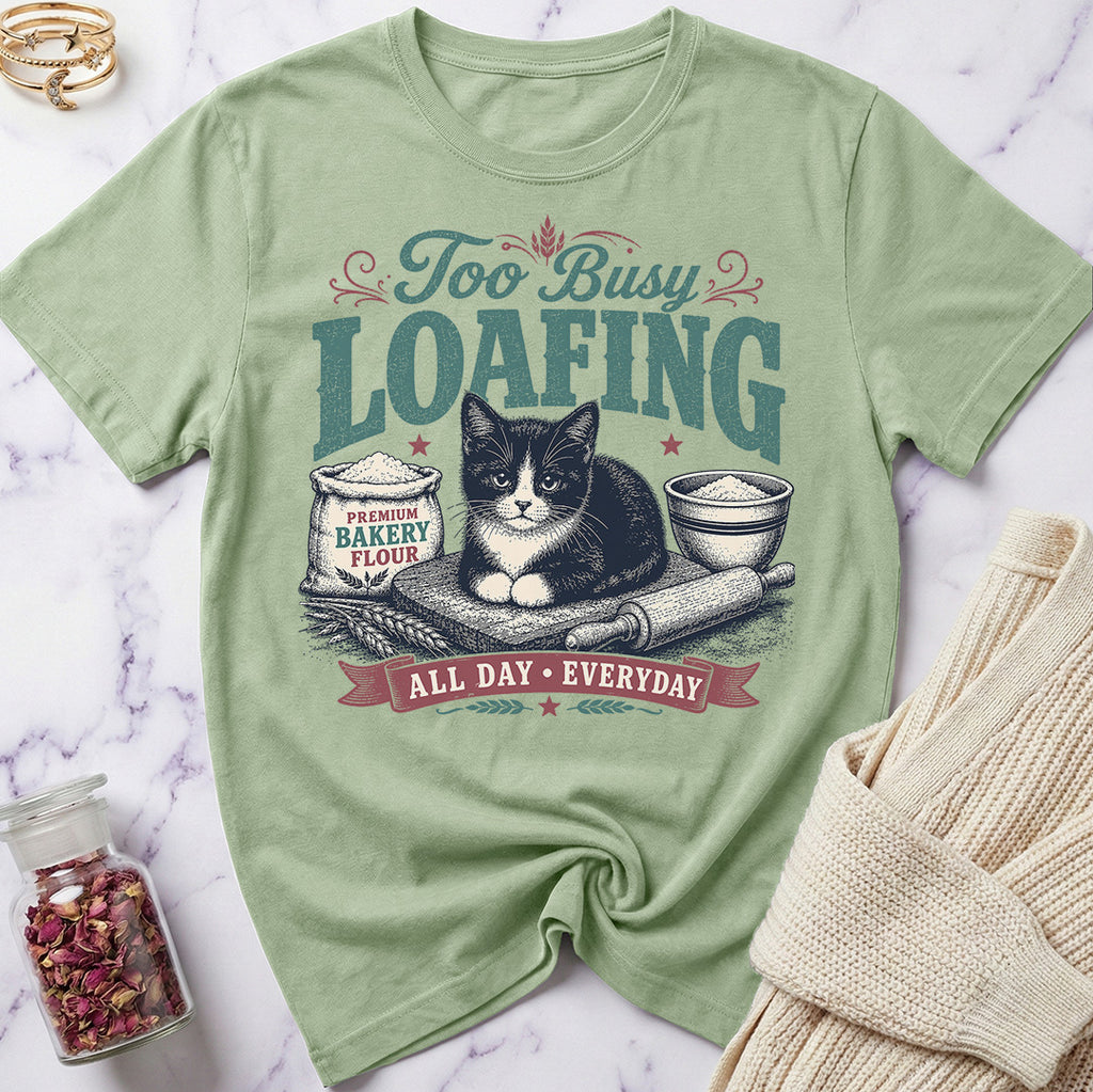 Tuxedo Cat - Too Busy Loafing T-Shirt