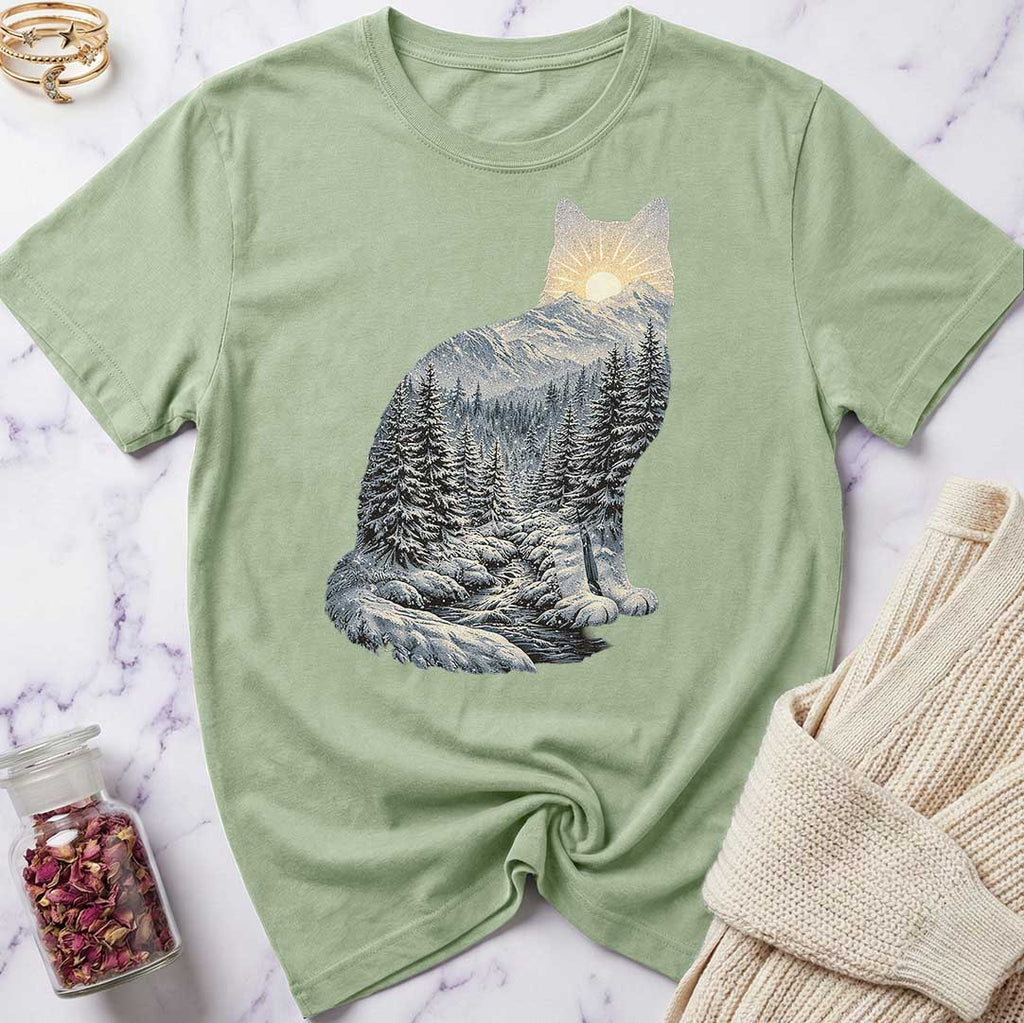Winter Forest Cat T-Shirt
