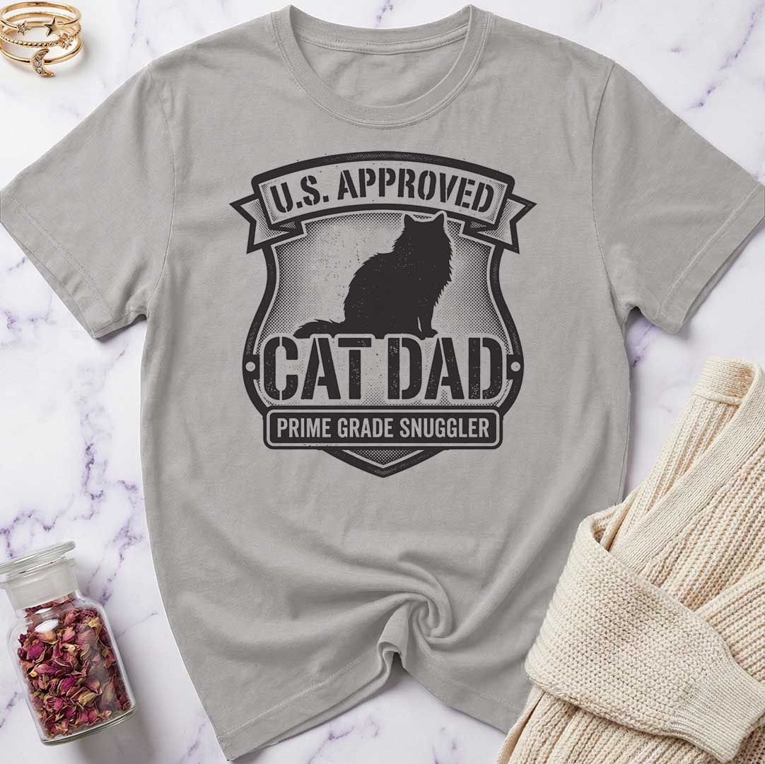 U.S. Approved Cat Dad T-Shirt