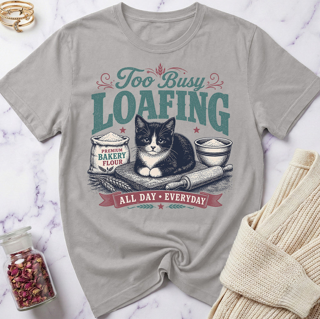 Tuxedo Cat - Too Busy Loafing T-Shirt