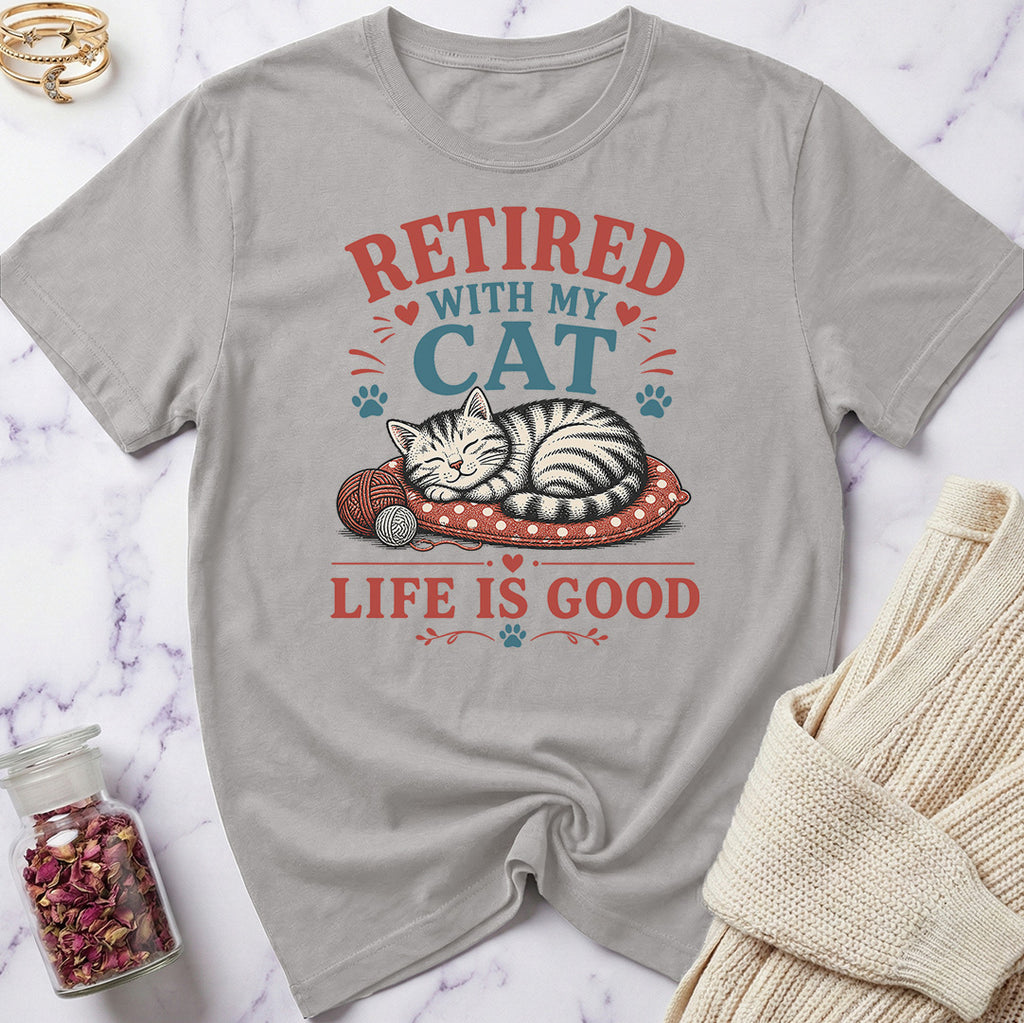 Retired with My Cat T-Shirt
