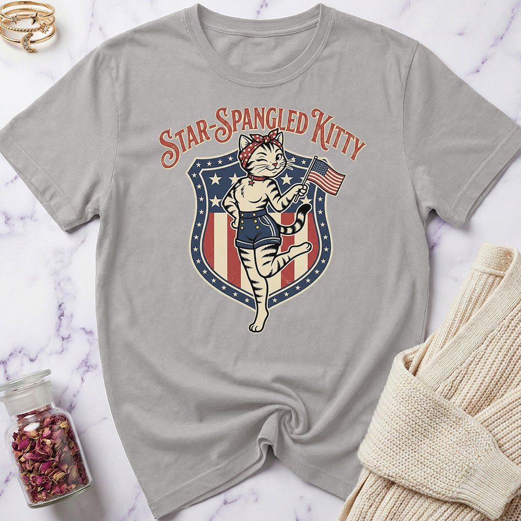 USA 250 Star Spangled Kitty T-Shirt
