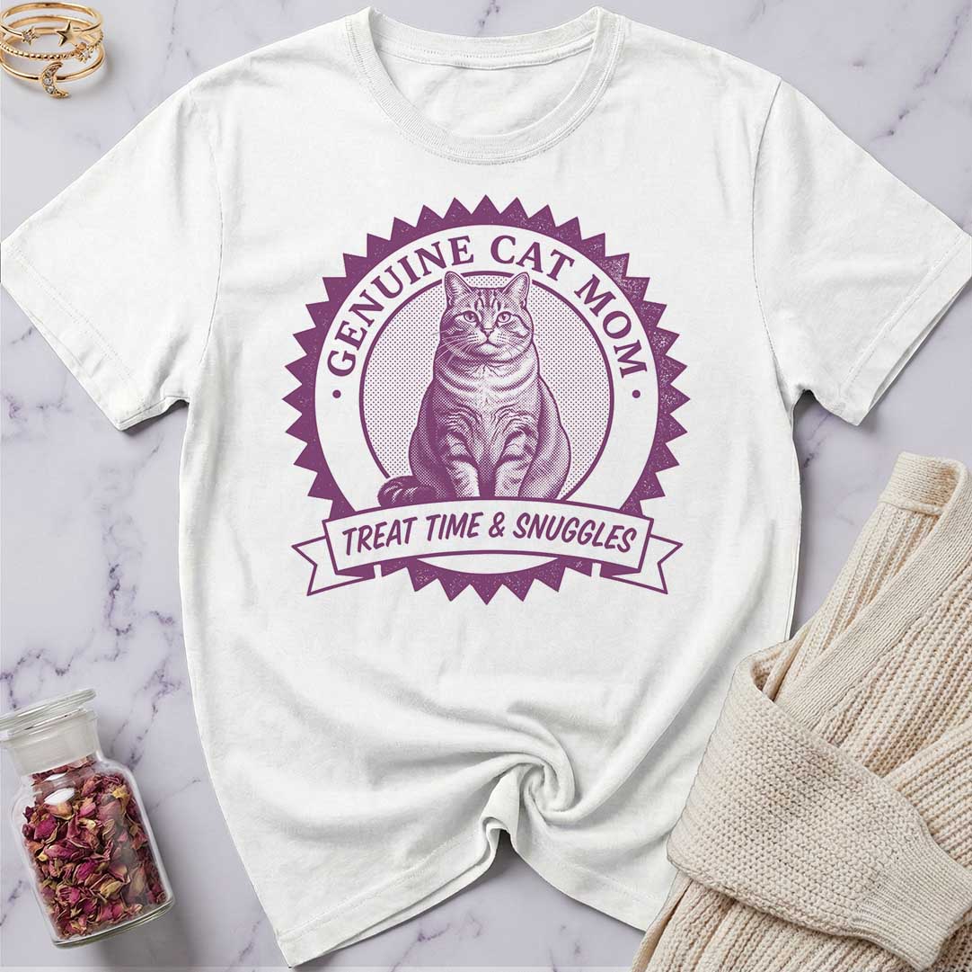 Genuine Cat Mom T-Shirt