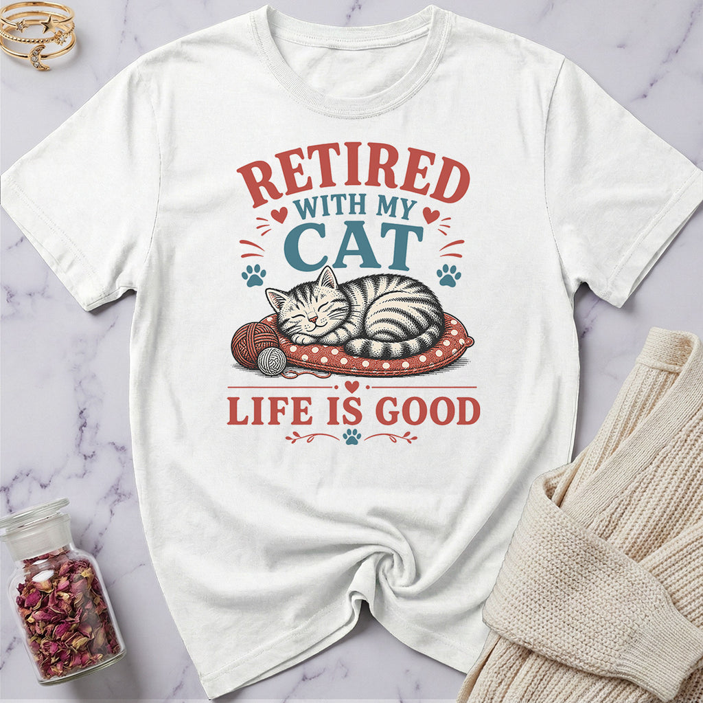 Retired with My Cat T-Shirt