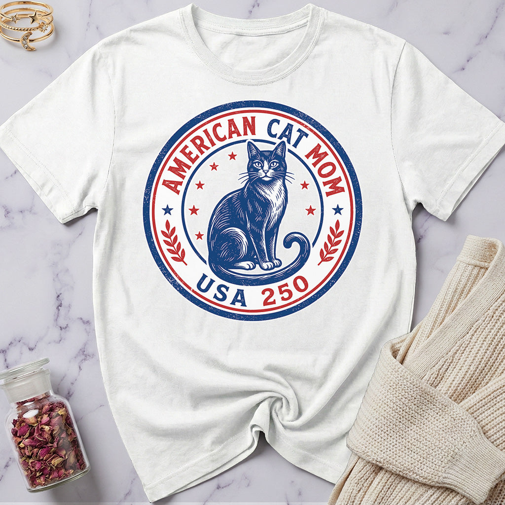 USA 250 American Cat Mom Special Edition T-Shirt