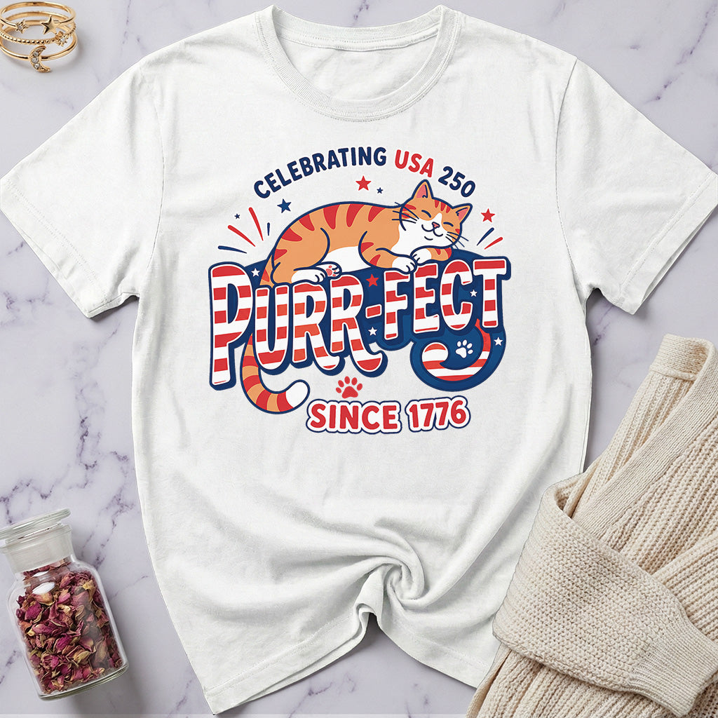 USA 250 Purr-Fect Since 1776 Special Edition T-Shirt